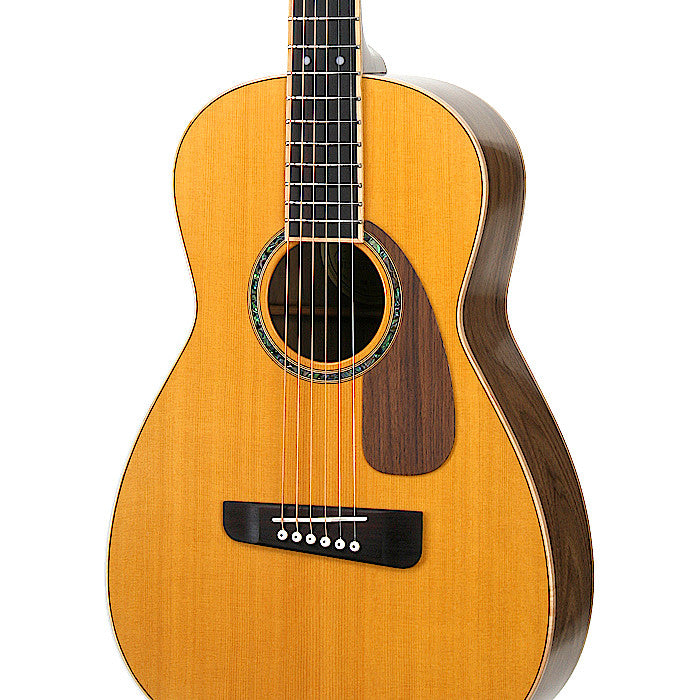 Parlour acoustic guitar wooden pickguard