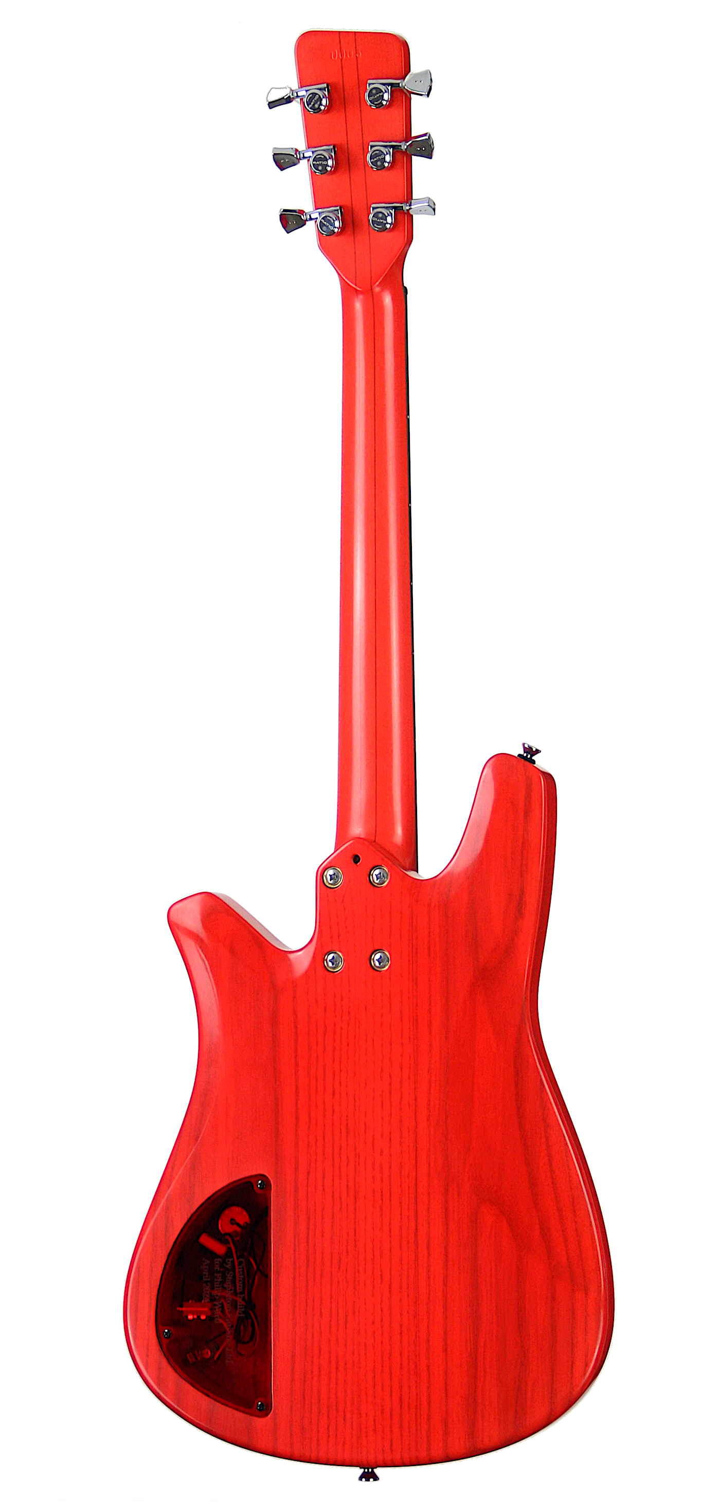 SKYE™ Transparent Red. White Ash body, Maple neck, Indian rosewood fingerboard.