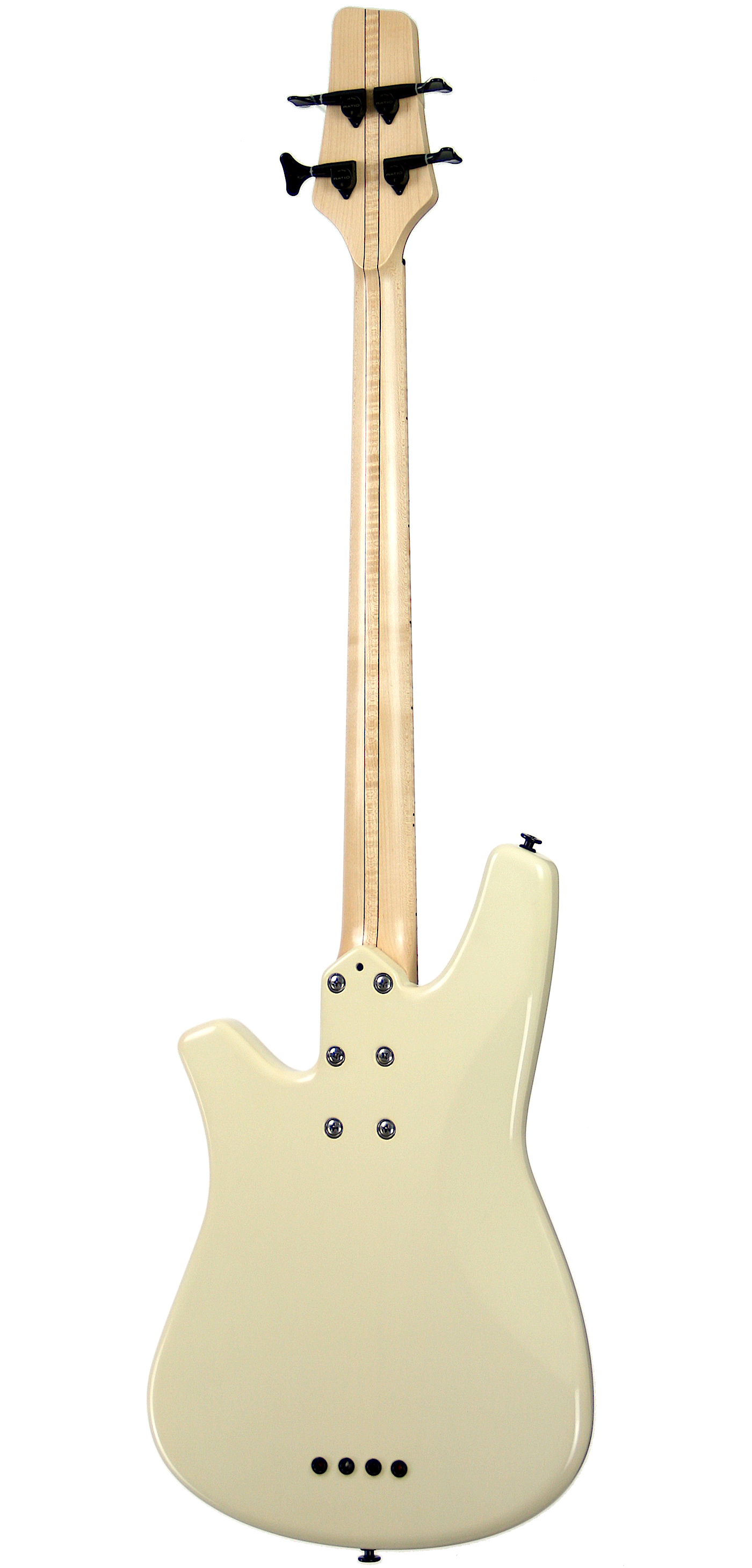 4-String ROLLY™ Bass Guitar. Ash body, maple neck, flame maple fingerboard.