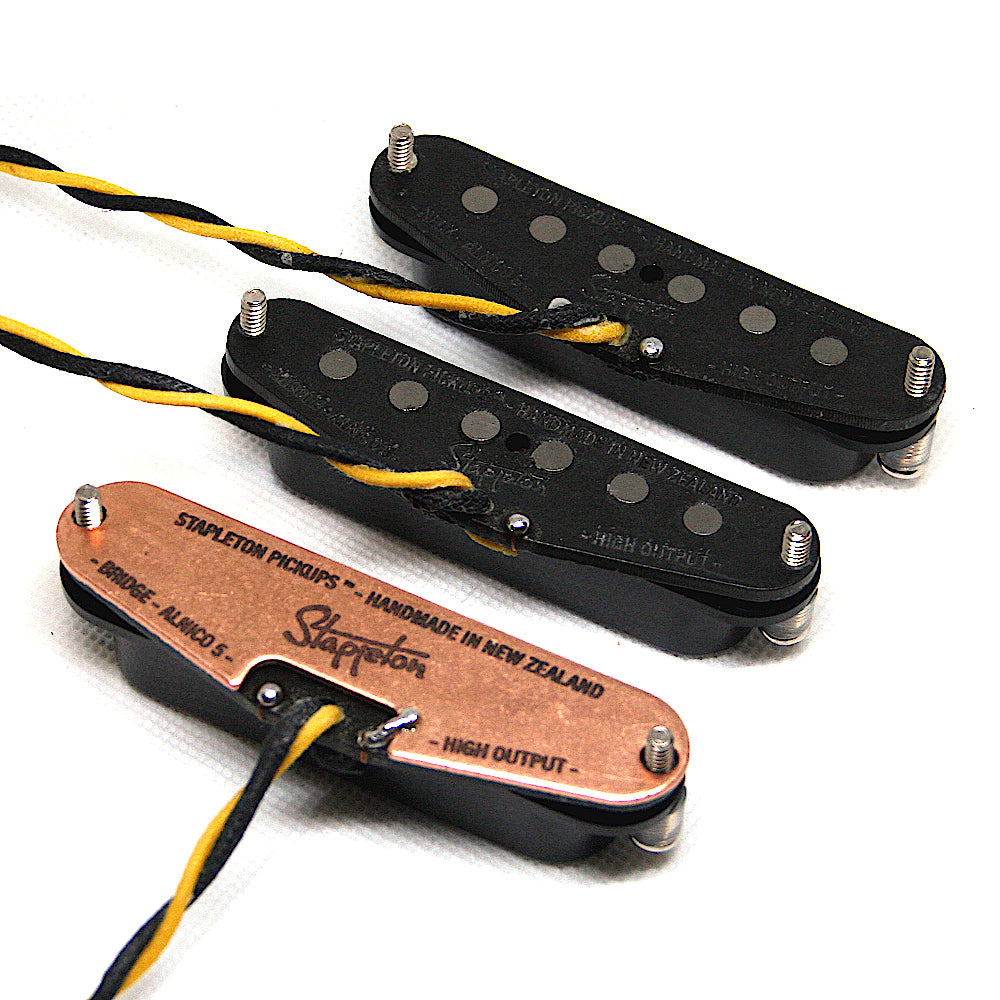 High output single coil pickup set
