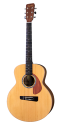 GRATA™ Mini Jumbo, solid wood acoustic guitar. Red cedar soundboard, black walnut body and neck.