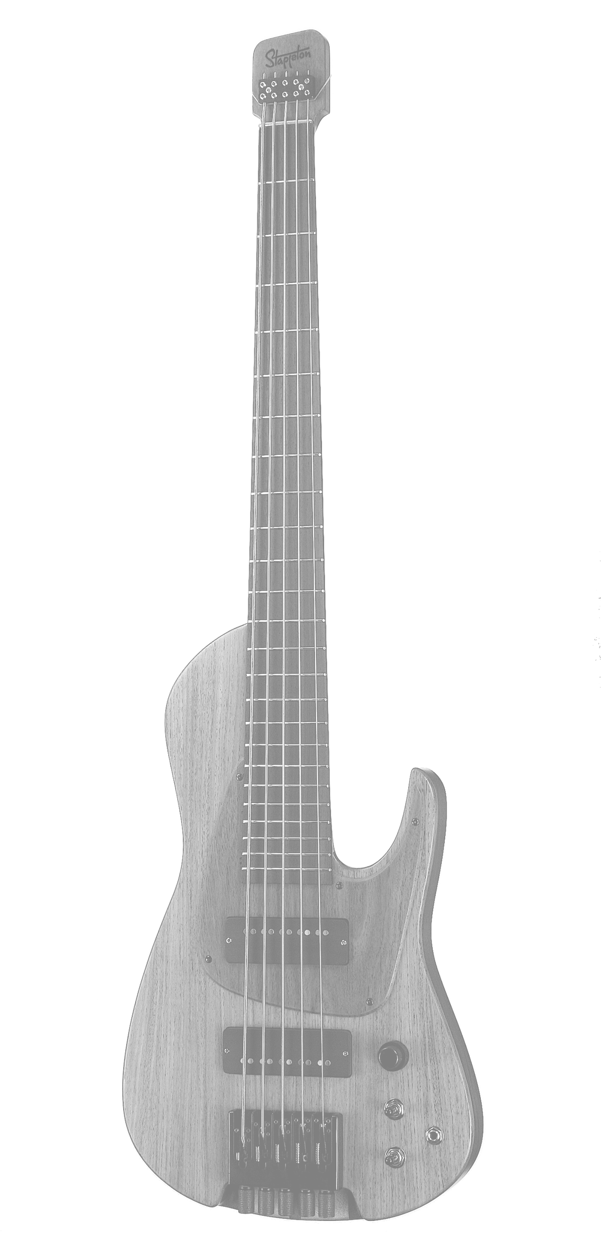 ...in progress 5-String Headless KNIGHT™ neck through bass guitar.
