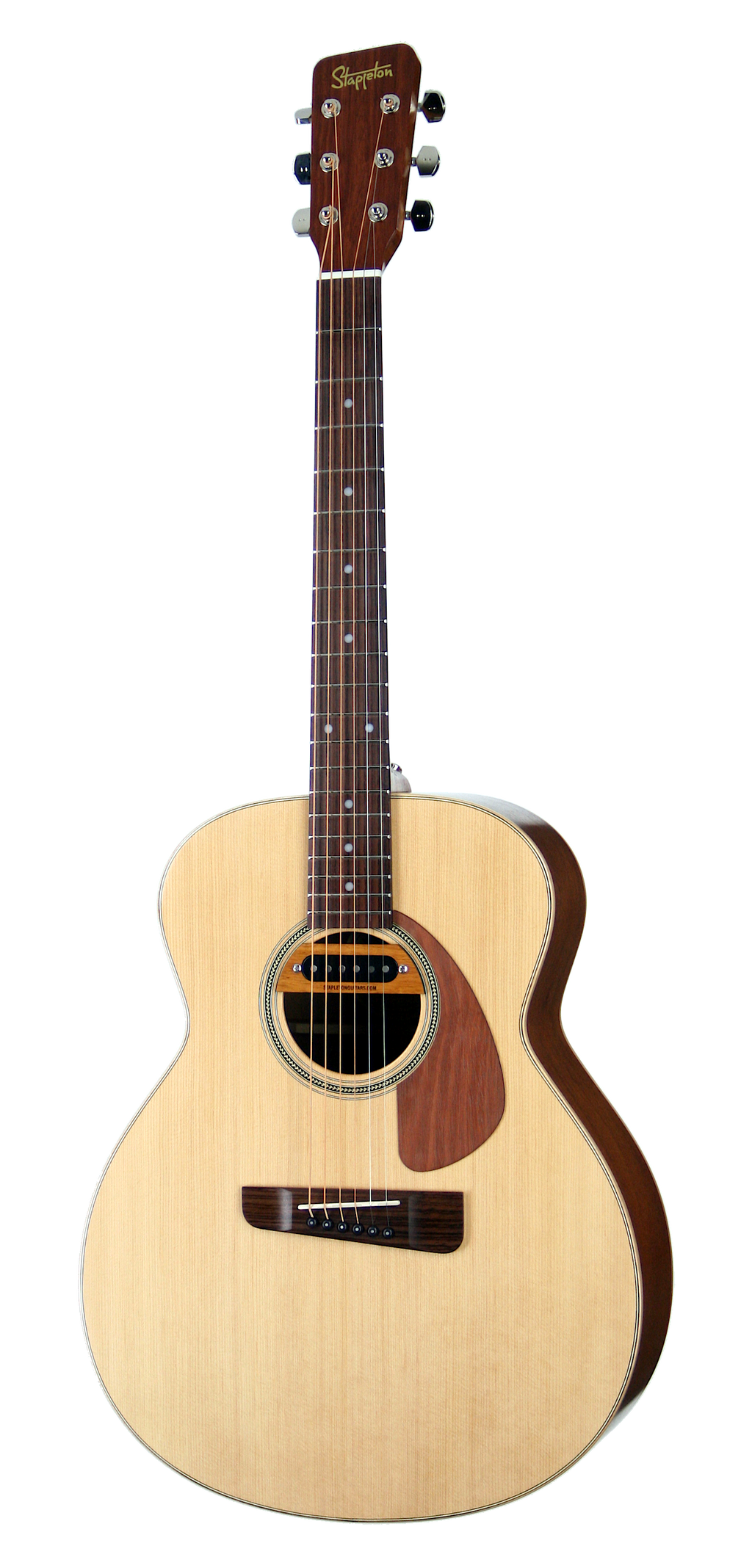 Custom build LEONA™ Jumbo, solid wood acoustic guitar. Sitka spruce soundboard, rosewood neck, African mahogany body.