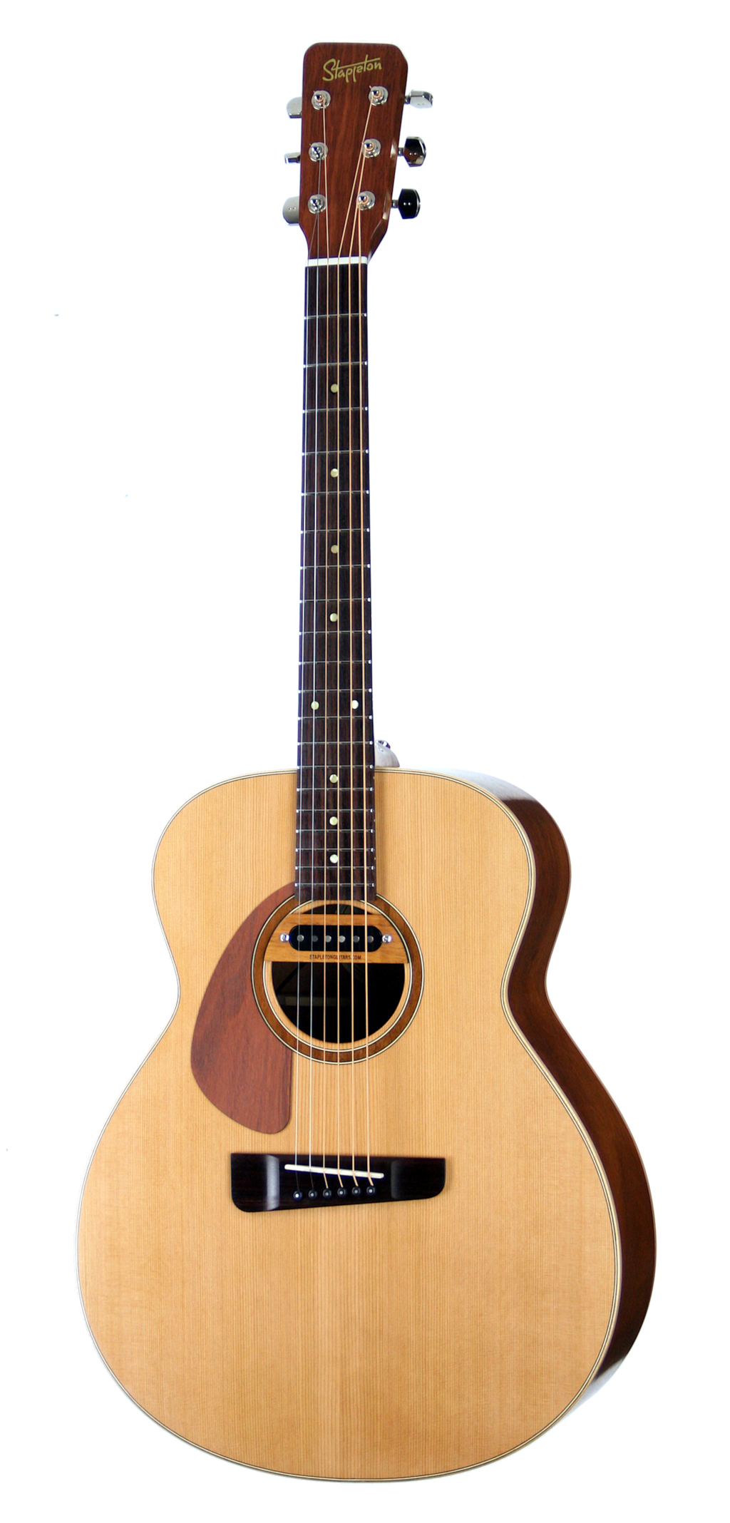 Custom build LEONA™ Jumbo Lefty, solid wood acoustic guitar. Red cedar soundboard, rosewood neck, African mahogany body.