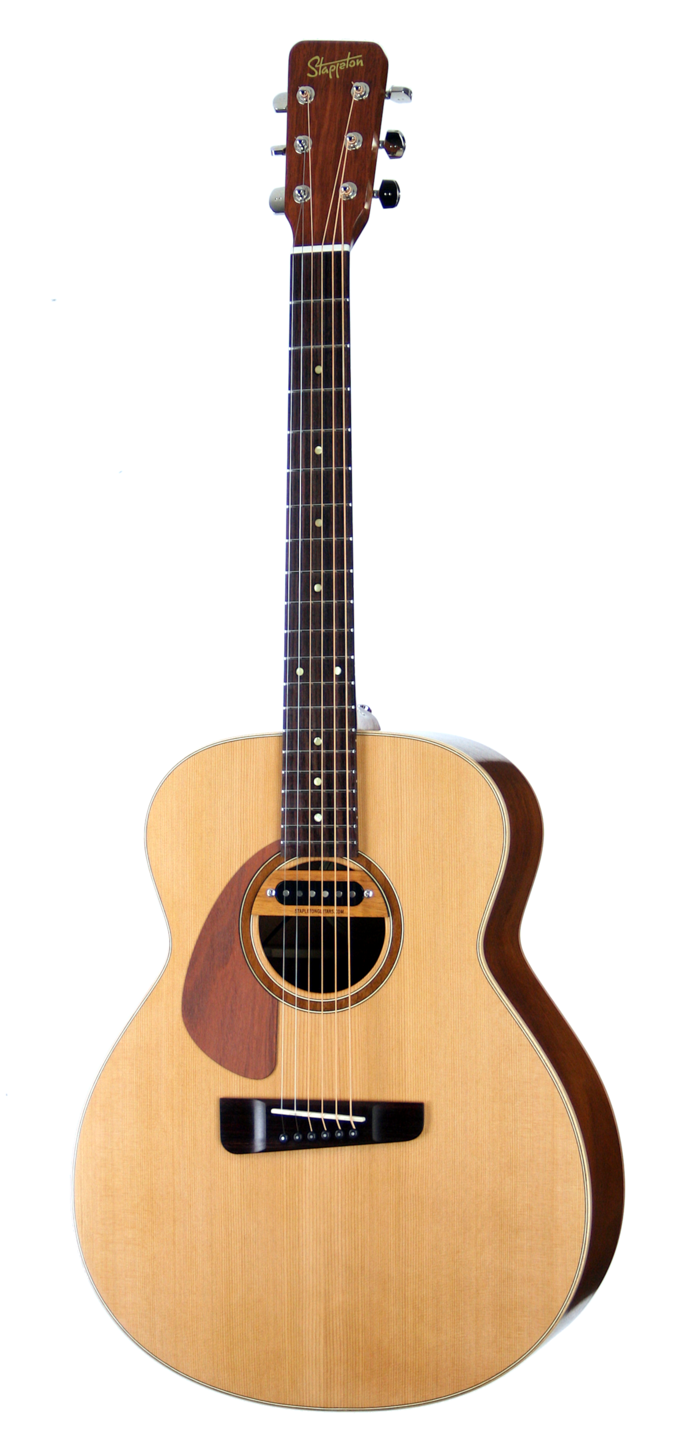 Custom build LEONA™ Jumbo Lefty, solid wood acoustic guitar. Red cedar soundboard, rosewood neck, African mahogany body.