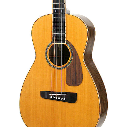 Parlour acoustic guitar wooden pickguard