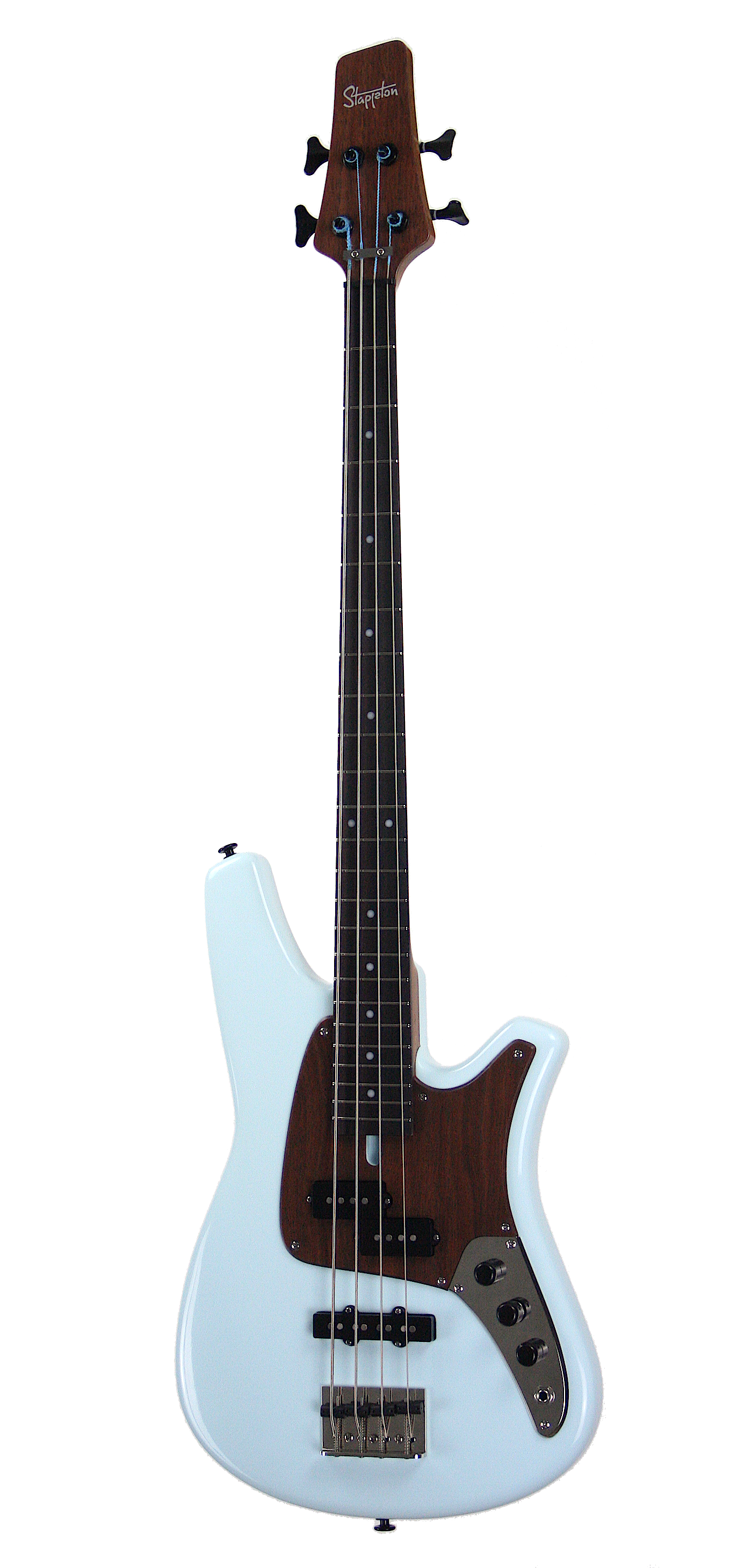 ROLLY™ Bass Guitar. Sky blue. Ash body, rosewood neck and fingerboard.