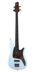 4-String ROLLY™ Bass Guitar. Sky blue. Ash body, rosewood neck and fingerboard.