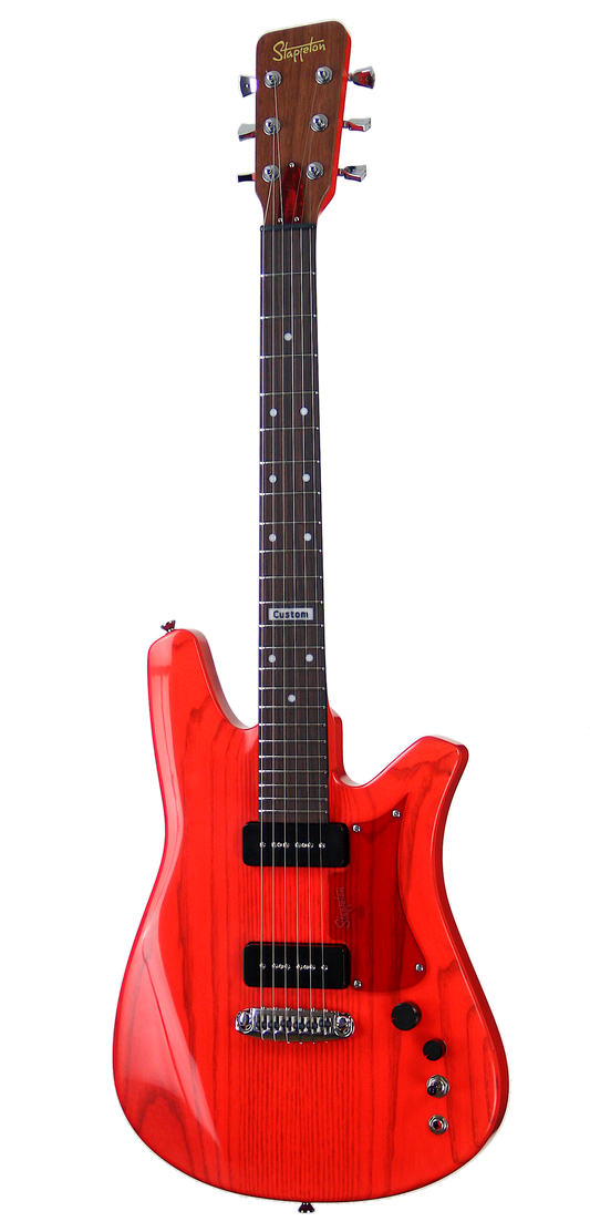 SKYE™ Transparent Red. White Ash body, Maple neck, Indian rosewood fingerboard.