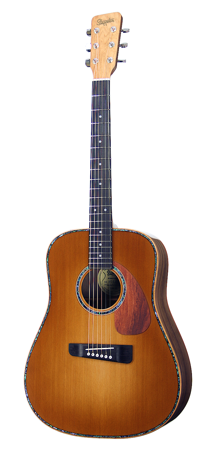 NORA™ Dreadnought, solid wood acoustic guitar. Red cedar soundboard, black walnut neck and body.