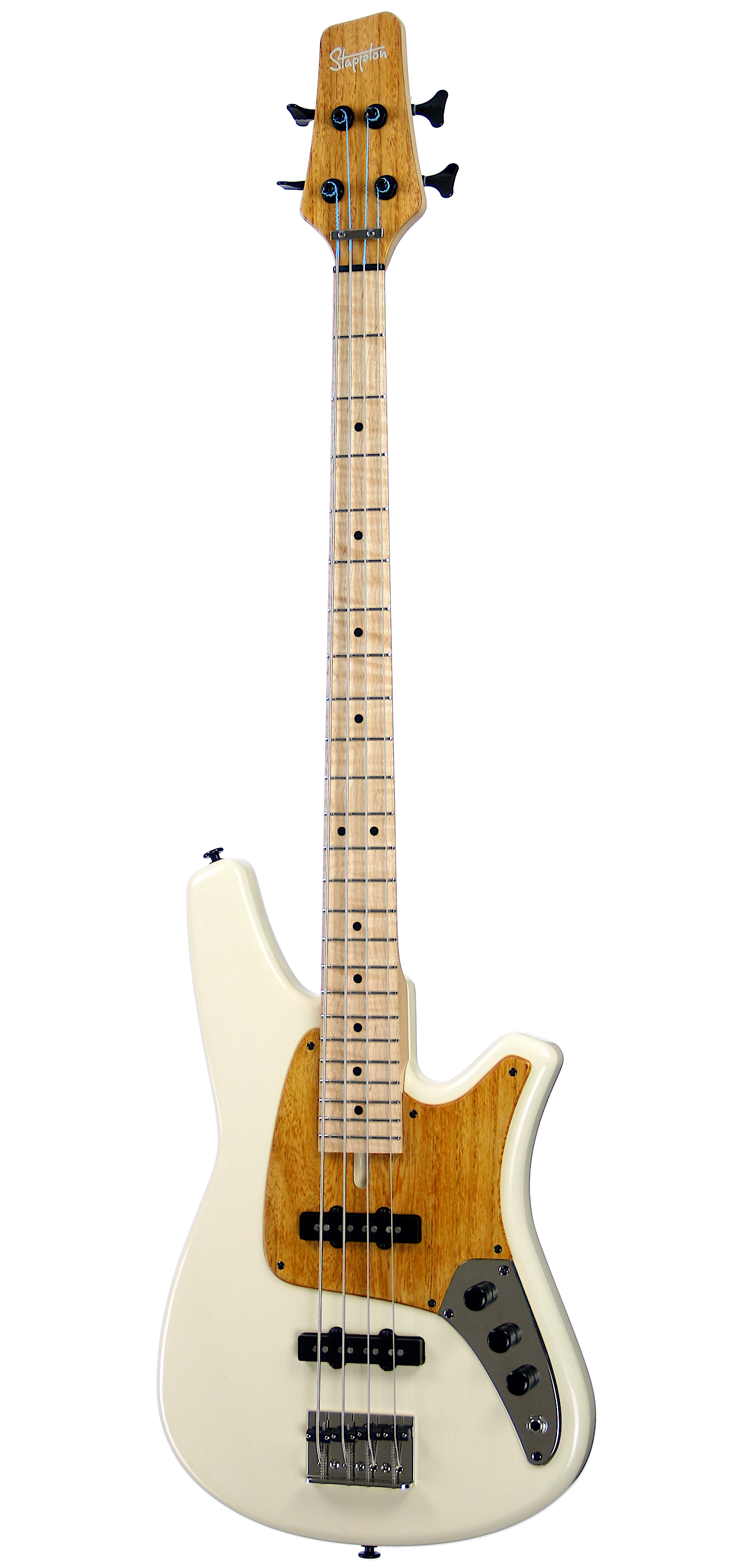4-String ROLLY™ Bass Guitar. Ash body, maple neck, flame maple fingerboard.