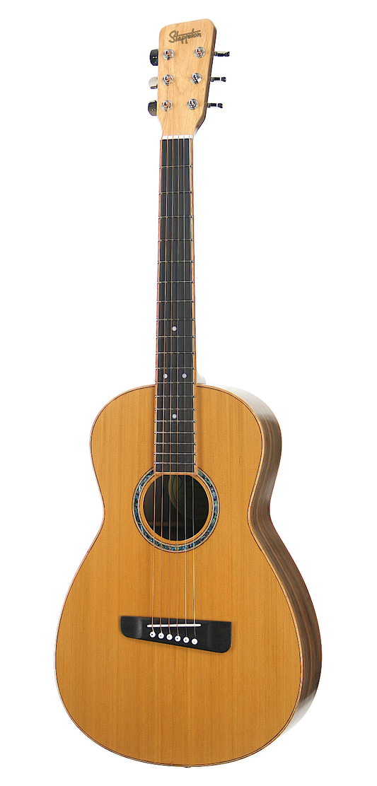 TAISA™ Parlour, solid wood acoustic guitar. Red cedar soundboard, black walnut body and neck.